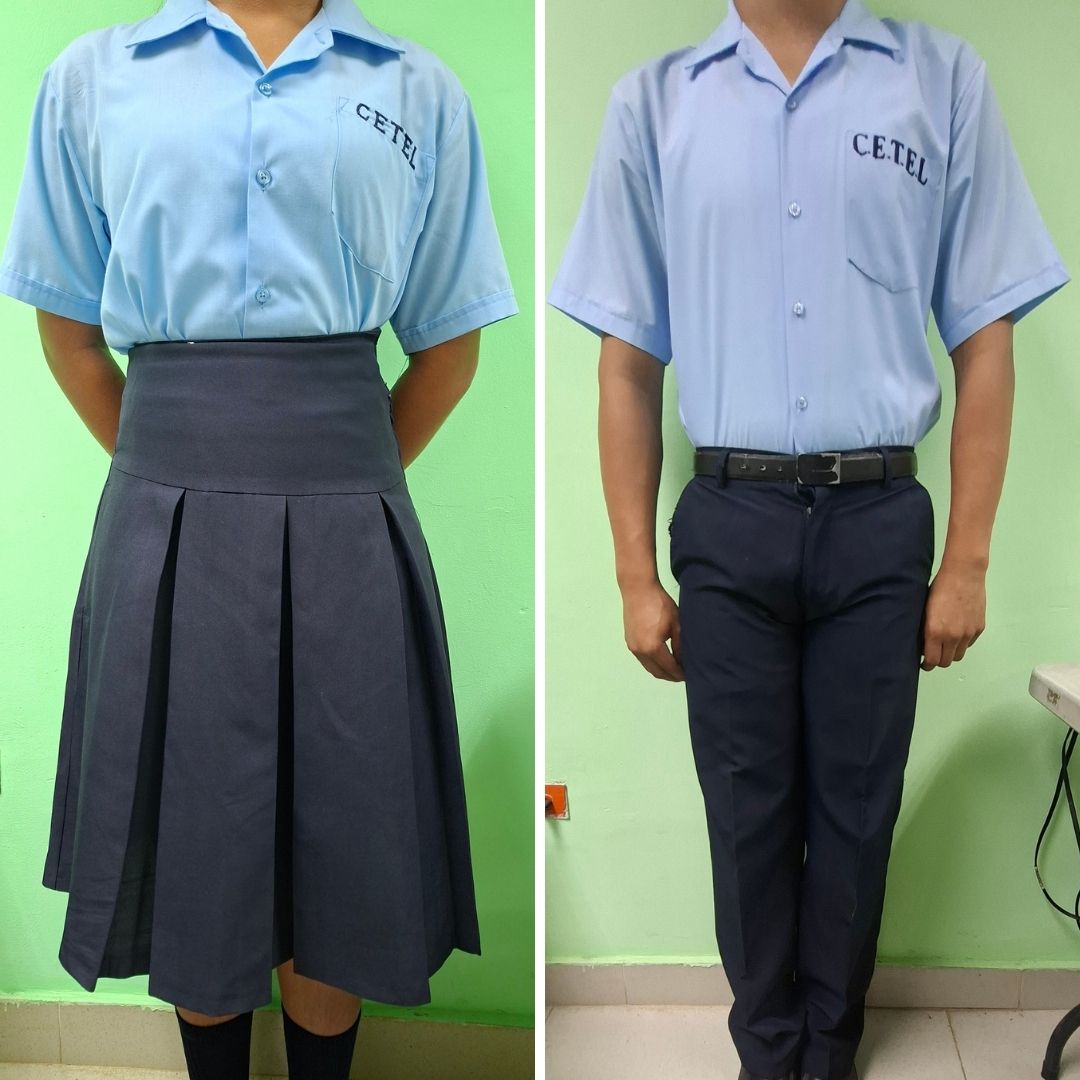 Falda y Pantalón Azul
